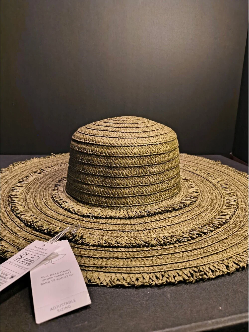 Shade & Shore woven wide brim sun hat